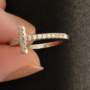 Sterling Silver Cross Ring